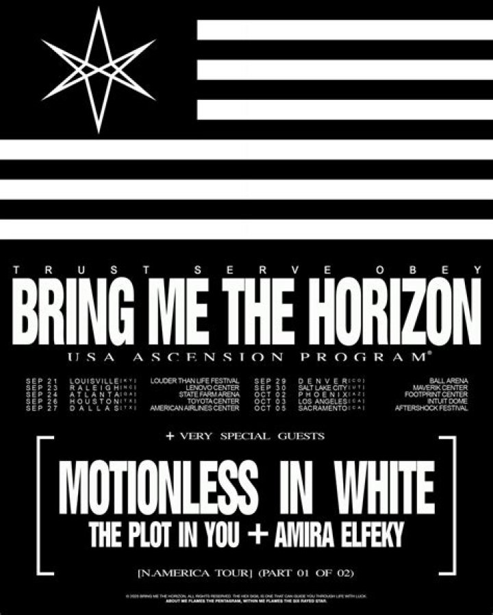 Bring Me The Horizon Plot North American Tour
