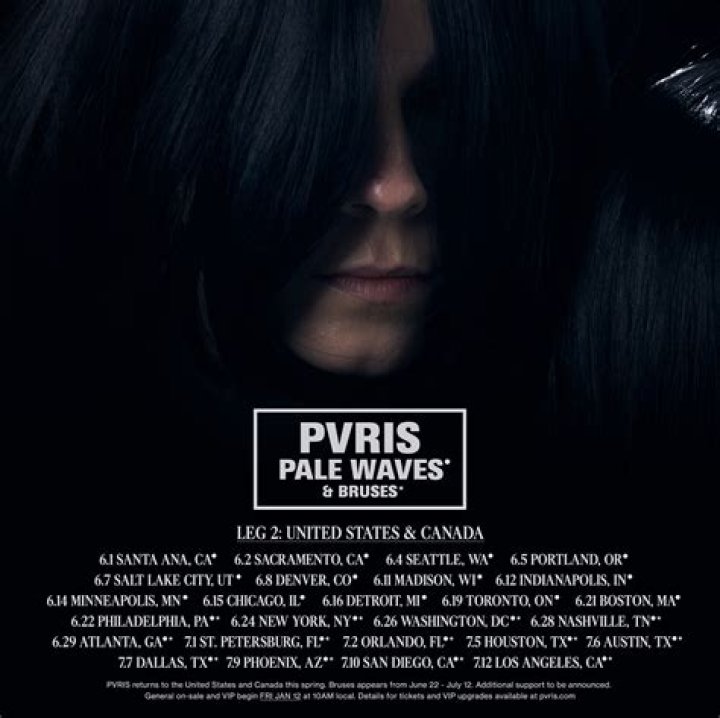 PVRIS Announces North American Tour With Pale Waves And Bruses