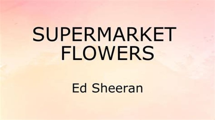Who Is Ed Sheeran's 'Supermarket Flowers' About?