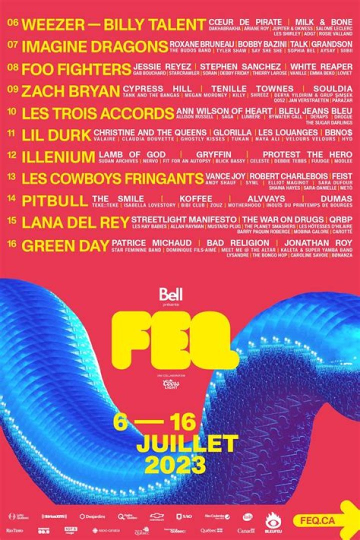 Zach Bryan, Lana Del Rey, The Foo Fighters And More To Headline Festival D’été De Québec 2023